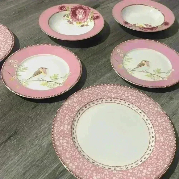 PiP home beautiful bird serving plates - Picture 1 of 7